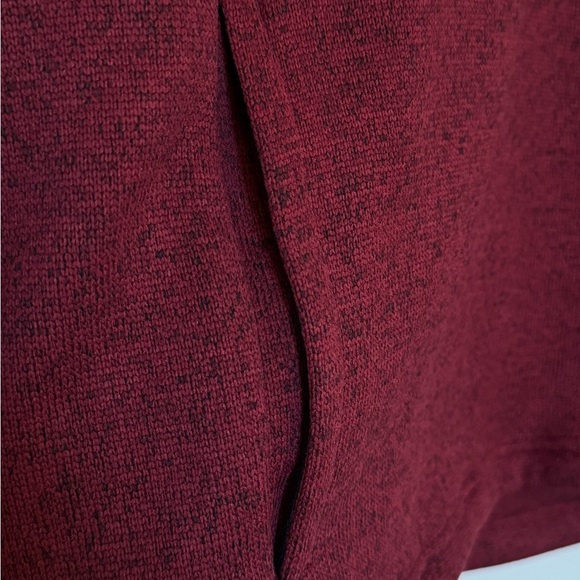 Chaps Men's Deep Red Zip-Up Sweater Size L - Picture 5 of 7